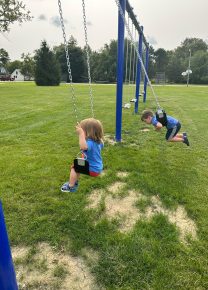 Blue swing